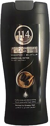 114 SHAMPOO ANTIDRUFF (CHARCOAL) 400ML 400ML