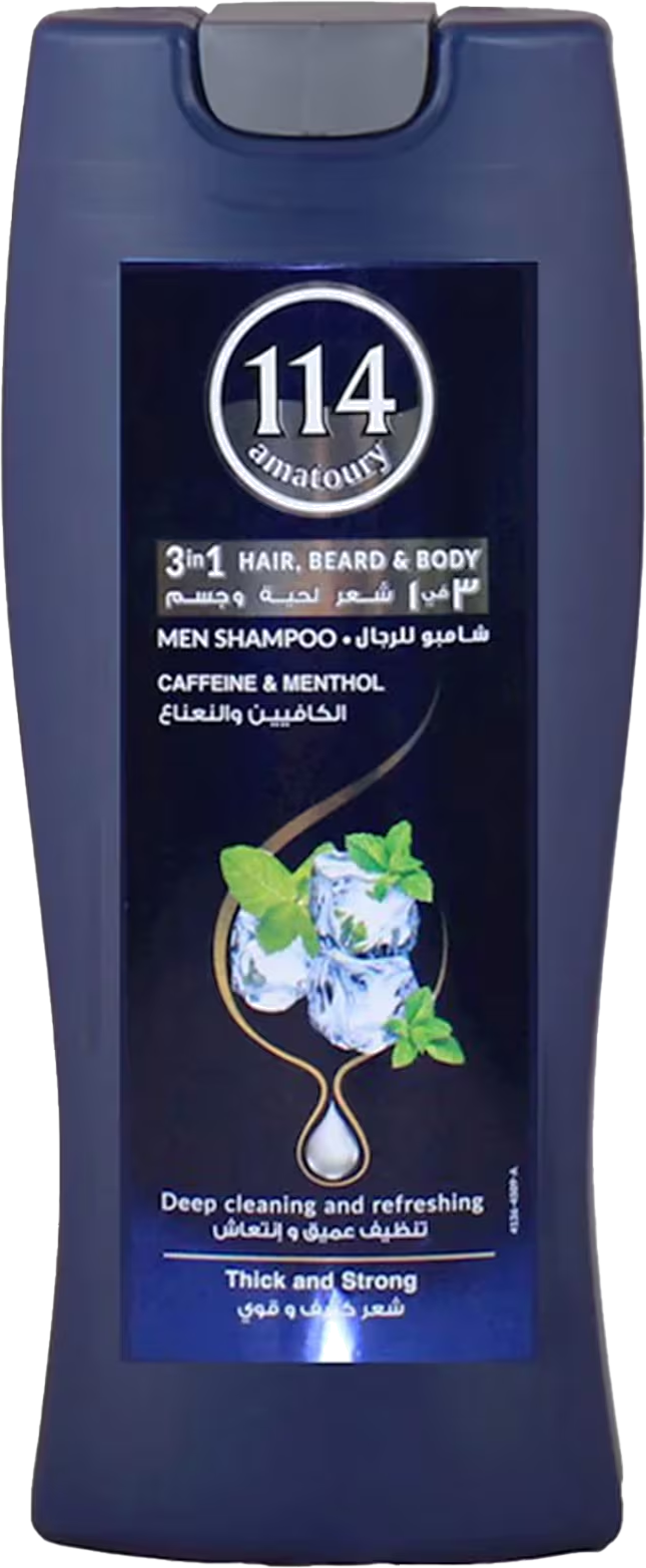 114  SHAMPOO CAFFEINE&MINT 400ML 400ML