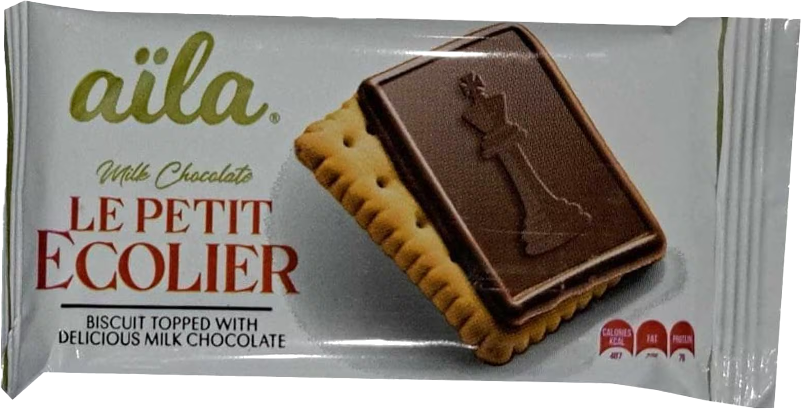 AILA PETIT ECO.TOPPED MILK CHOCO 20G