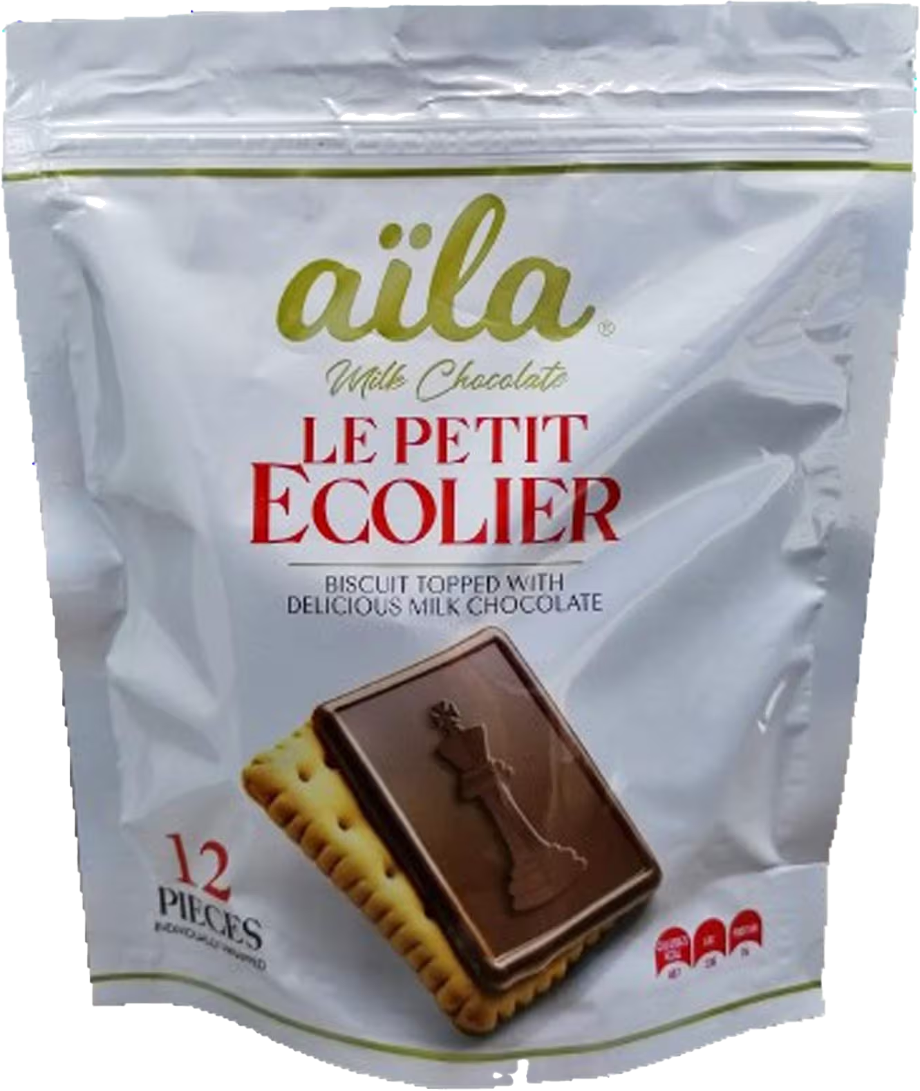 AILA PETIT ECO.TOPPED MILK CHOCO