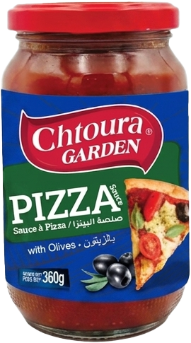CHTAURA SAUCE PIZZA WITH OLIVE