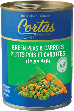 CORTAS GREEN PEAS WITH CARROTS SP