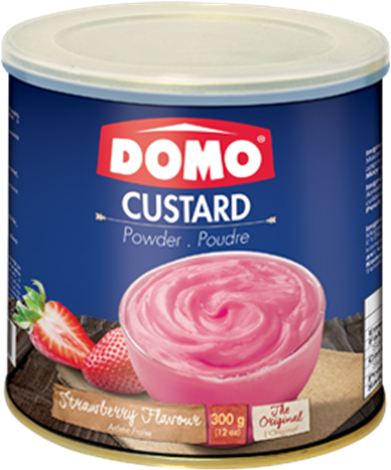 DOMO CUSTARD POWDER STRAW