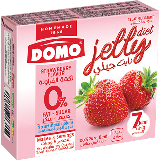 DOMO DIET STRAWBERRY JELLY 12G