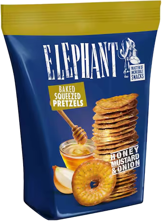 ELEPHANT PRETZEL HONEY&ONION 70G