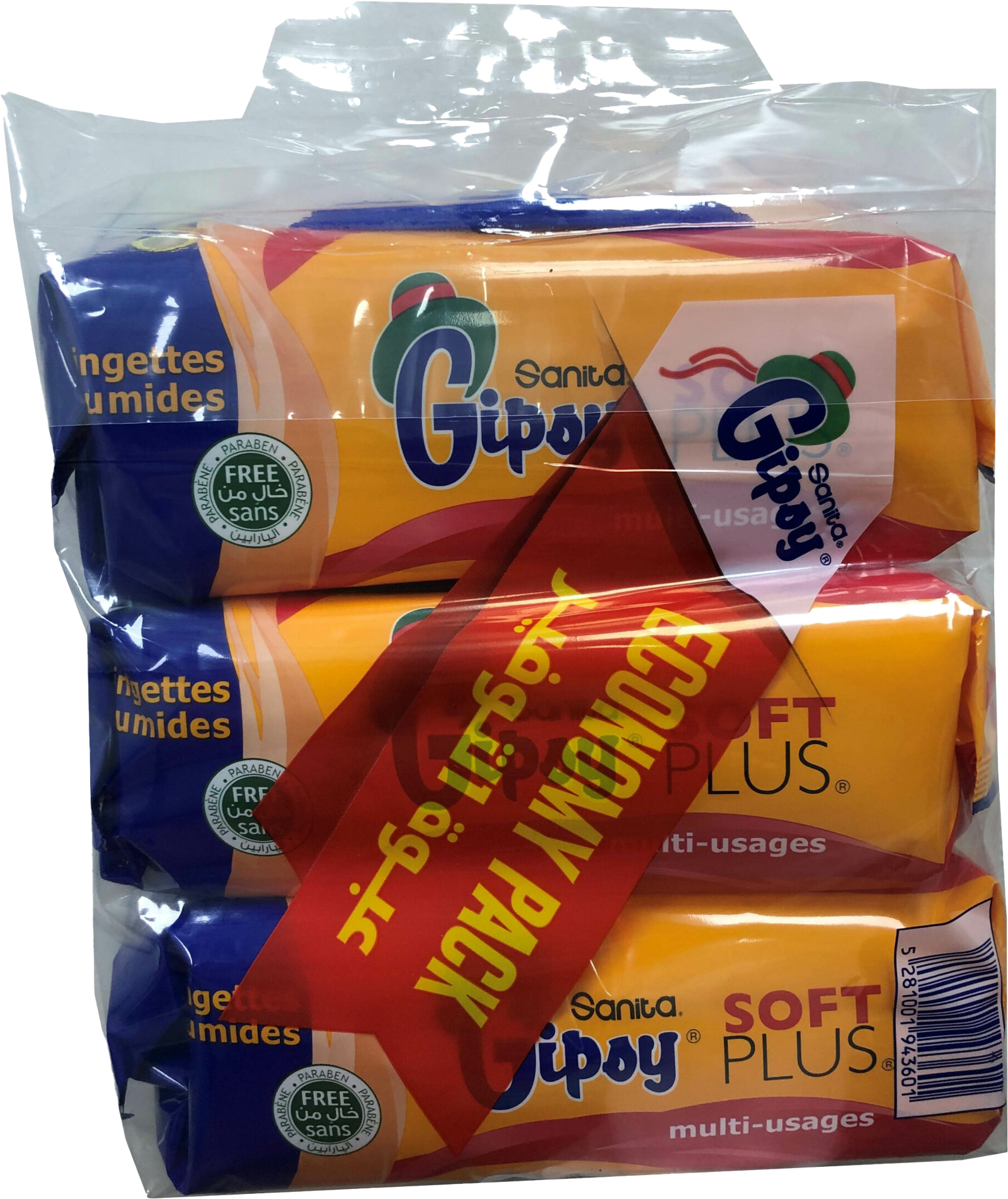 GIPSY WIPES 100SHx3