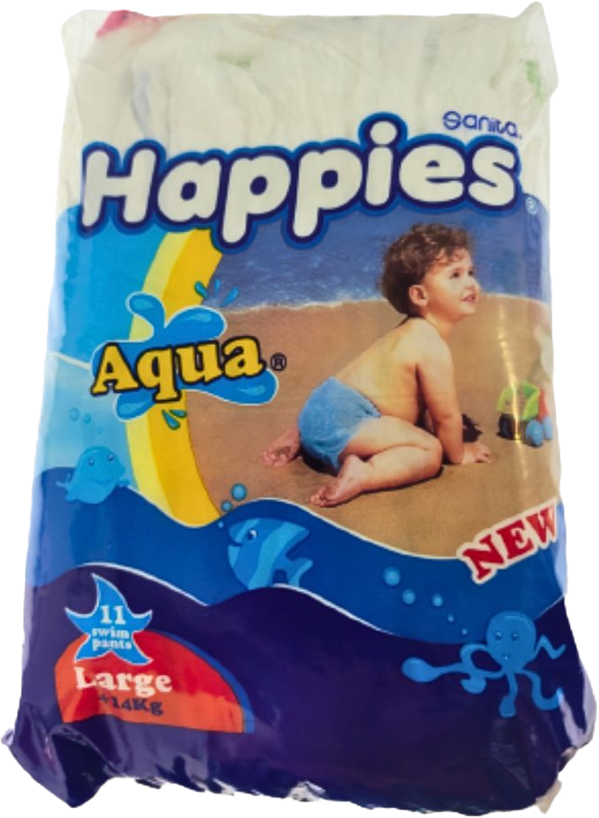 HAPPIES AQUA PANTS LARGE *11 x11