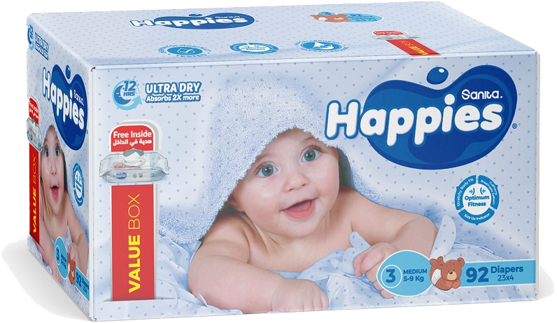 HAPPIES VALUE BOX 3-6KG SMALL 110S 110S