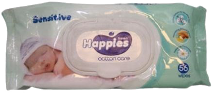 HAPPIES WIPES 56+8 SHEETS 56+8SH