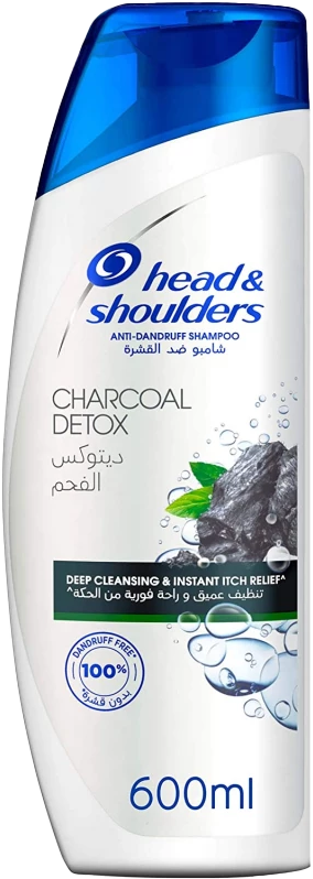 HEAD & SHOULDERS CHARCOAL DETOX SHAMPOO 600ML