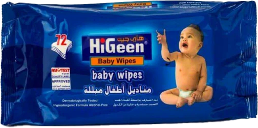 HIGEEN BABY WET ANTIBACTERIAL WIPES