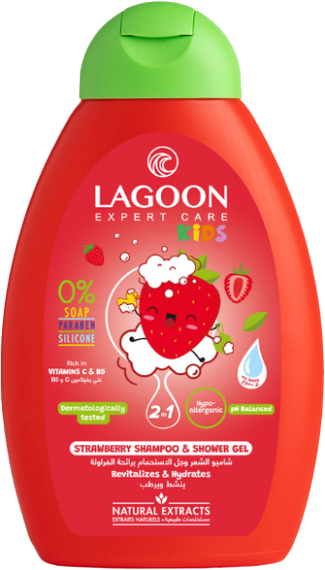 LAGOON KIDS 2IN1 STRAWBERR 400ML