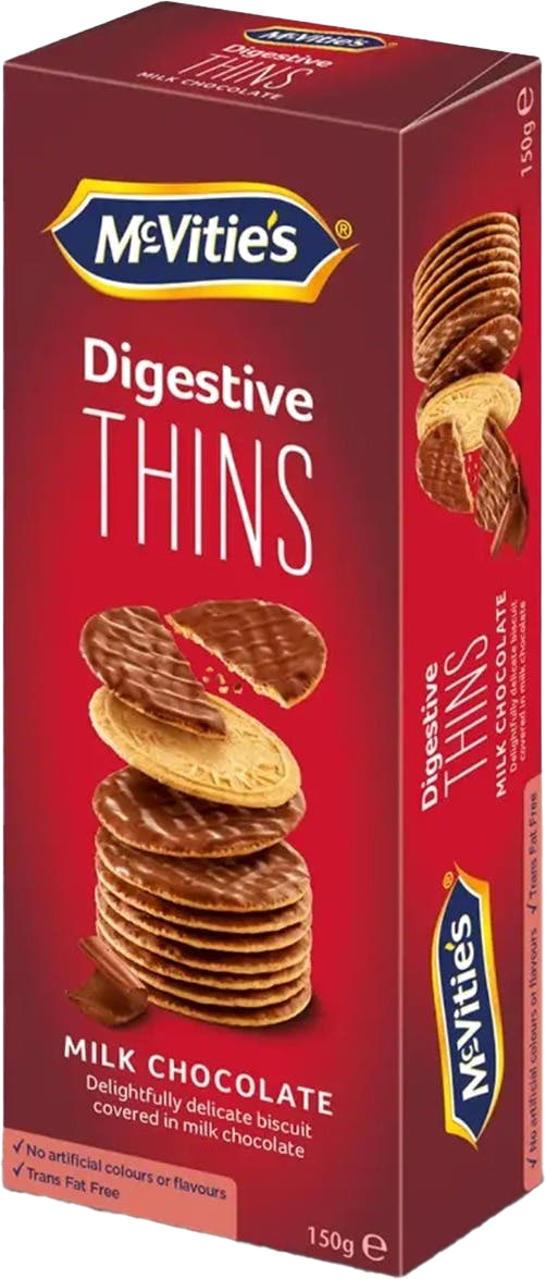 McVITIES THINS CHOCO  150G 150G