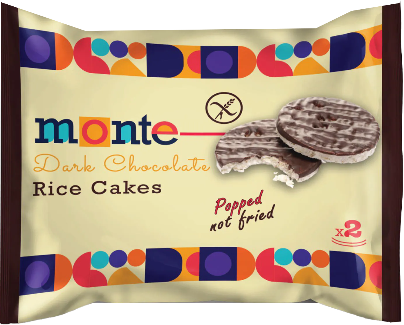 MONTE RICE CAKE DARK CHOCO