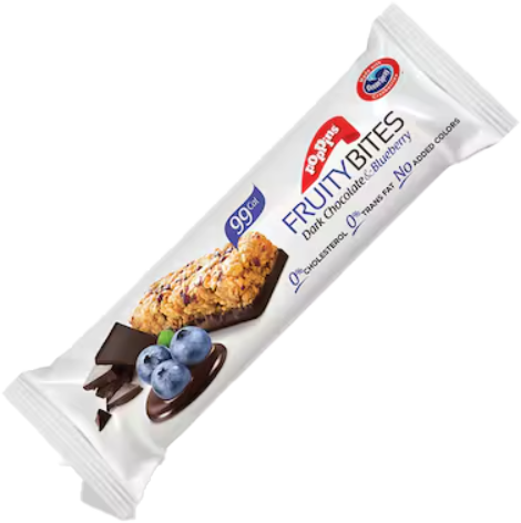 POPPINS FRUITY BITES DARK CHOBLUEBER.25G