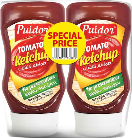 PUIDOR KETSHUP OFFER 580Gx2