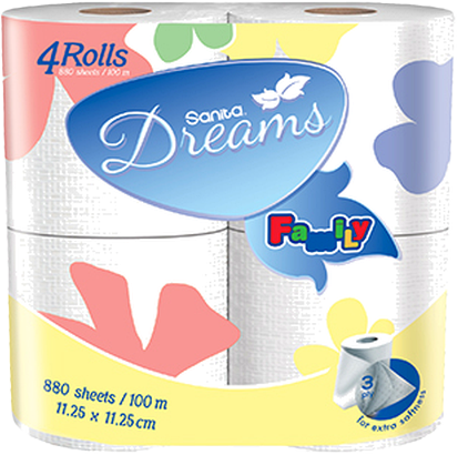SANITA DREAMS JASMINE 4ROLLS 4ROLLS