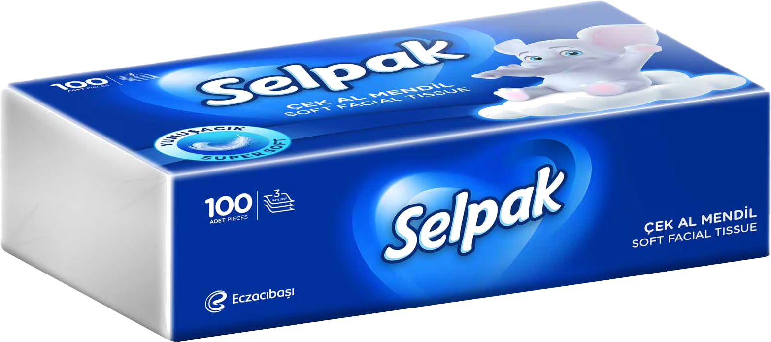 SELPAK FACIAL TISSUES 100SHEETS*3PLY 100SH