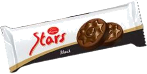 STARS BLACK COCOA BISC+CHOCO&COCOA