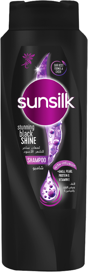SUNSILK SHAM. BLACK SHINE 600ml 600ML