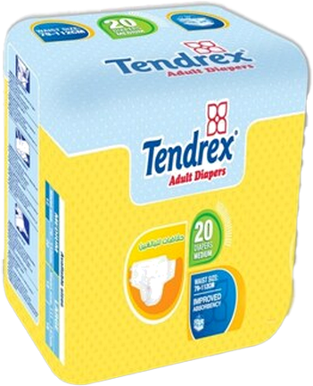 TENDREX DIAPERS ADULT MED 20SH